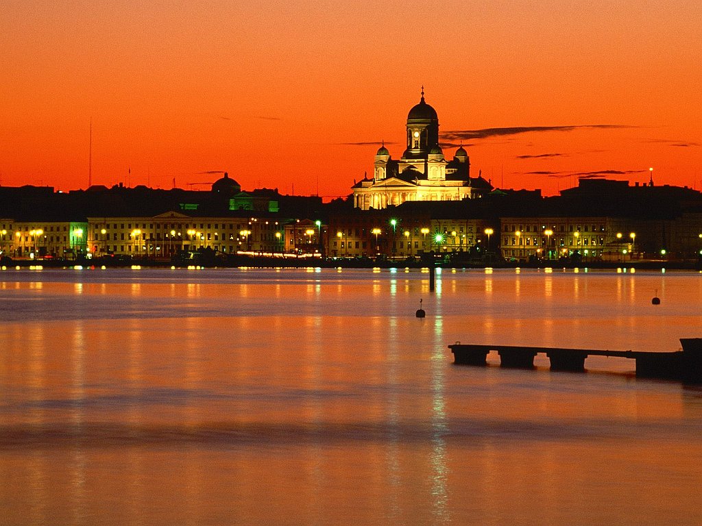 Orange Twilight, Helsinki, Finland